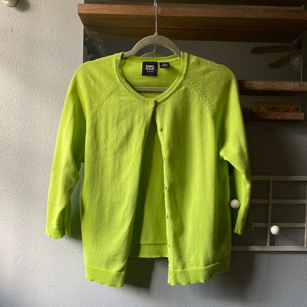 Emma Tricot Green Cardigan